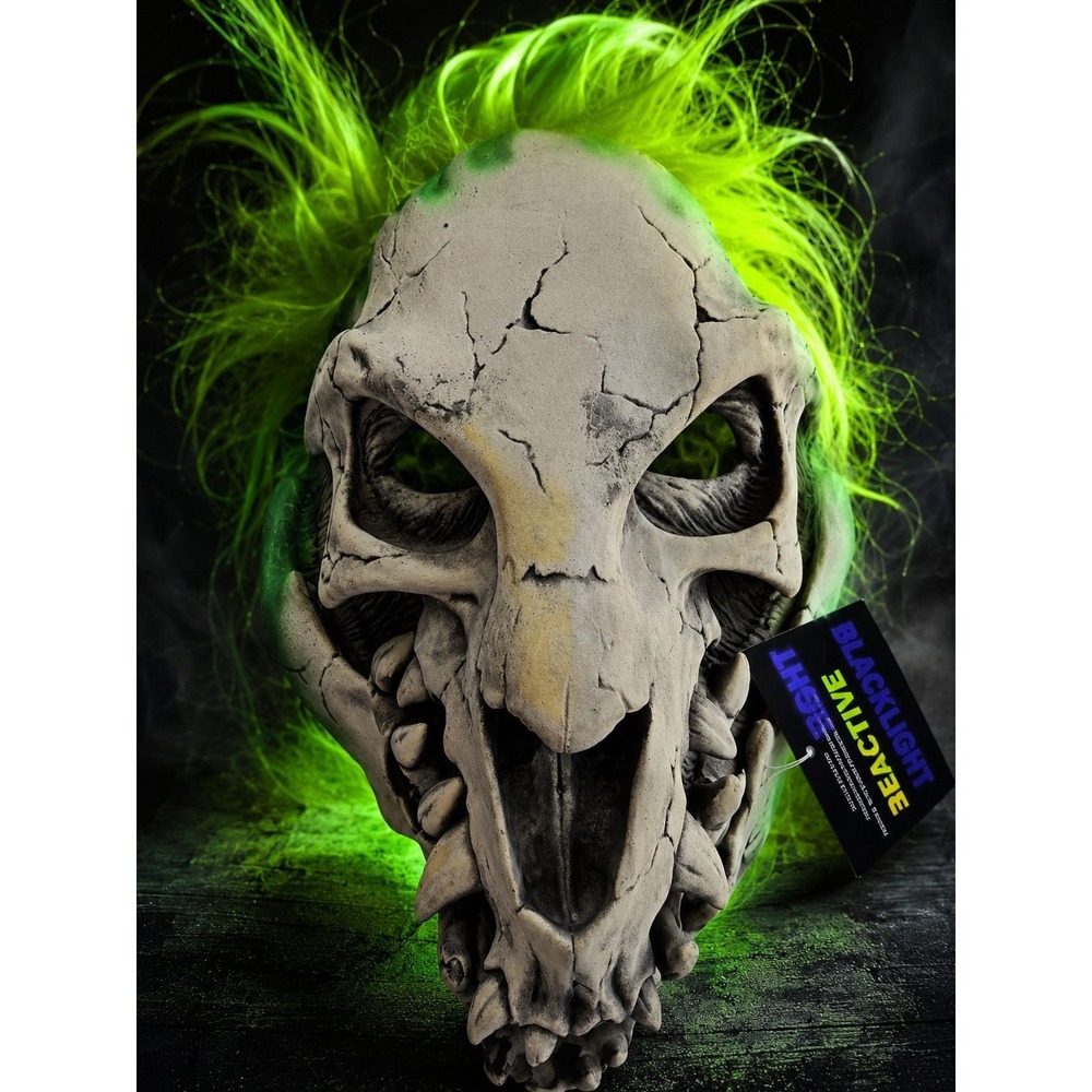 Zagone Studios Bone Snapper Mask Bill Ystrom Blacklight Horror NWT Halloween